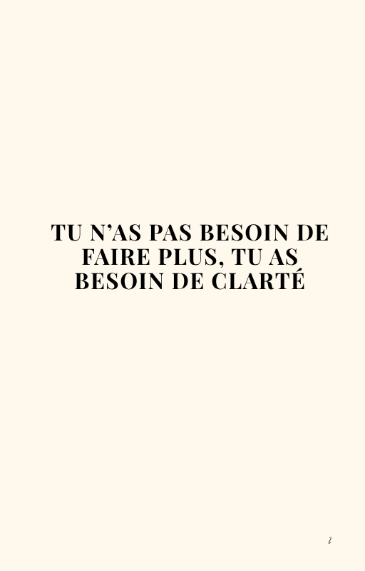 E-BOOK: CLARTÉ AVANT VISIBILITÉ